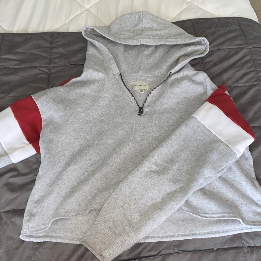 Women’s cropped AMERICAN EAGLE quarter zip